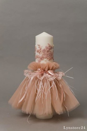 Christening candle dusty - christening,
