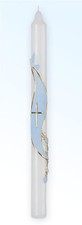 BAPTISM BLUE CANDLE -