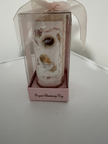 Girls christening candle some - christening, candle,