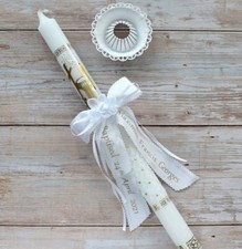 Candle with personalised