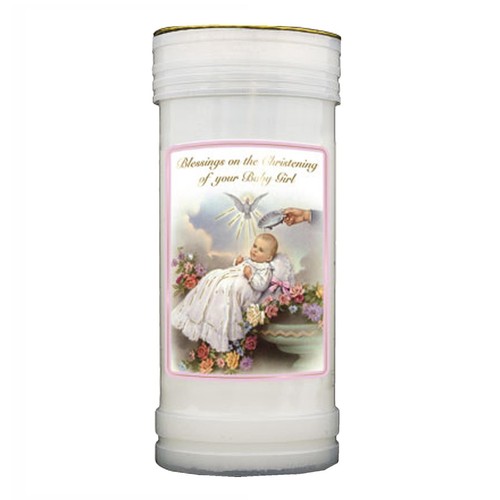 Pillar candle christening - pillar,