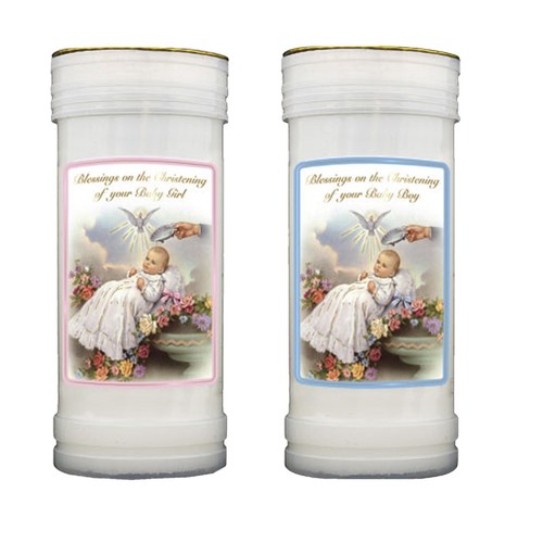 Pillar candle christening - pillar,