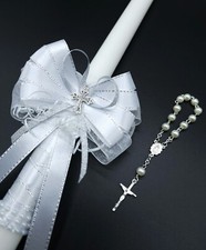 Christening Set. Candle 35 cm